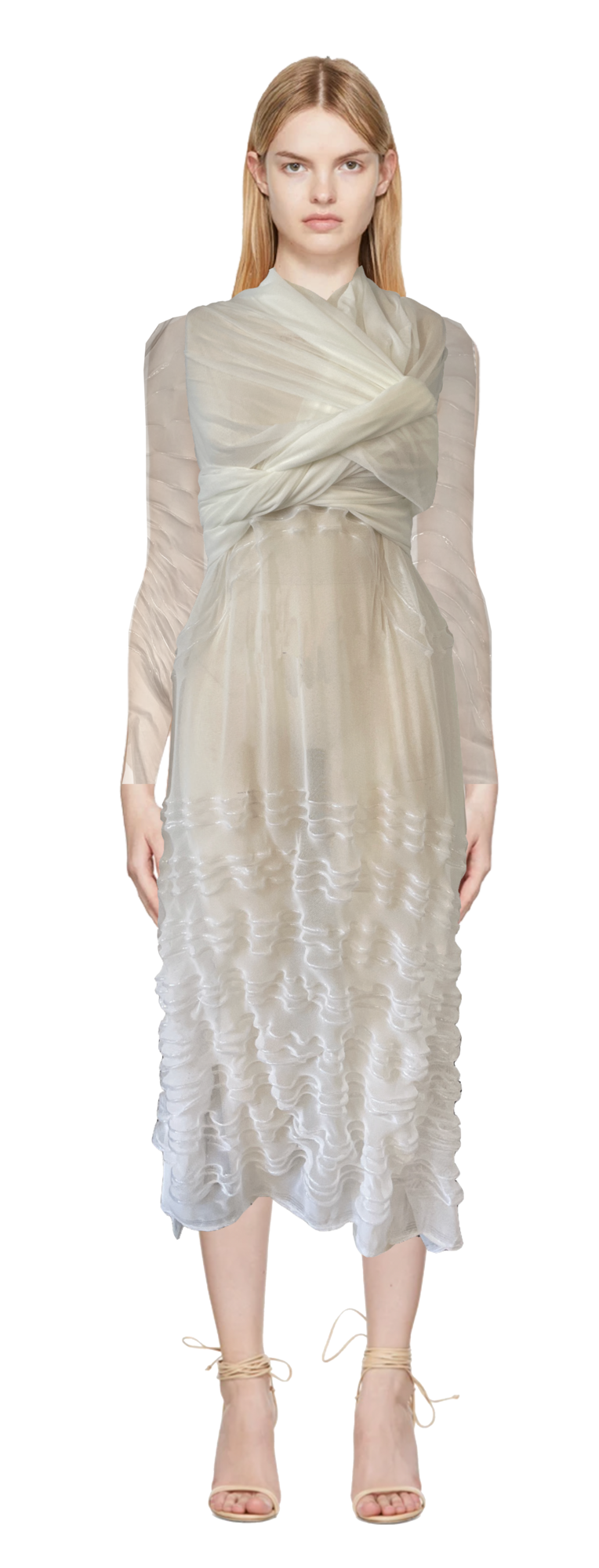 Warp Core look 3, cream textured wrap